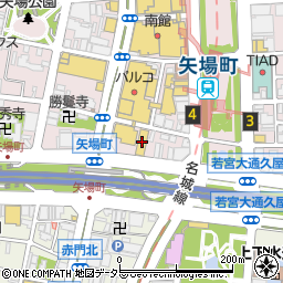 ロッキン名古屋栄店周辺の地図