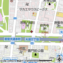 サイクルジョイ　栄店周辺の地図