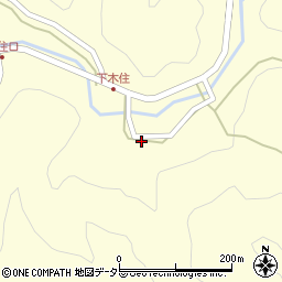 京都府南丹市日吉町木住（脇谷）周辺の地図