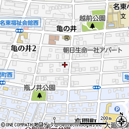 愛知県名古屋市名東区亀の井2丁目246周辺の地図