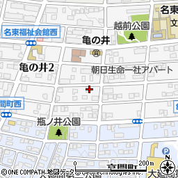 愛知県名古屋市名東区亀の井2丁目249周辺の地図