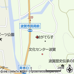兵庫県宍粟市波賀町上野243周辺の地図