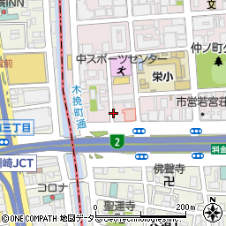名鉄協商新洲崎橋東第２駐車場周辺の地図