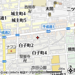 愛知県名古屋市中村区白子町1丁目9周辺の地図