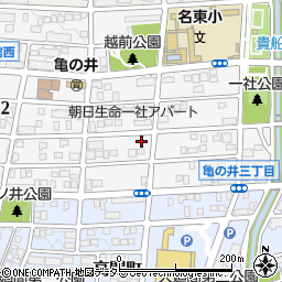 愛知県名古屋市名東区亀の井3丁目40周辺の地図