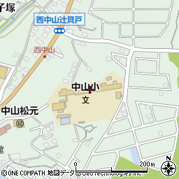 豊田市立中山小学校周辺の地図
