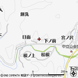 愛知県豊田市中立町周辺の地図