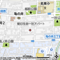 愛知県名古屋市名東区亀の井3丁目42周辺の地図