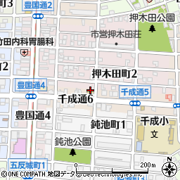 セブンイレブン名古屋千成通店周辺の地図
