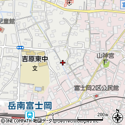 静岡県富士市比奈23周辺の地図