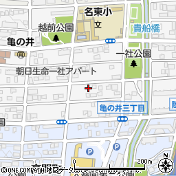 愛知県名古屋市名東区亀の井3丁目100周辺の地図
