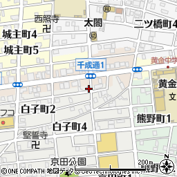 愛知県名古屋市中村区白子町1丁目3周辺の地図