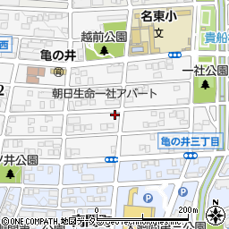 愛知県名古屋市名東区亀の井3丁目38周辺の地図