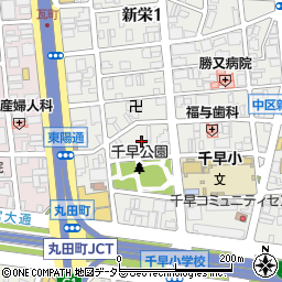愛知県名古屋市中区新栄1丁目40周辺の地図