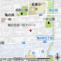 愛知県名古屋市名東区亀の井3丁目102周辺の地図