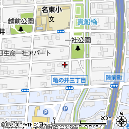 愛知県名古屋市名東区亀の井3丁目88周辺の地図