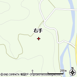岡山県美作市右手3785周辺の地図