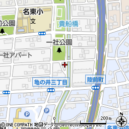 愛知県名古屋市名東区亀の井3丁目140周辺の地図