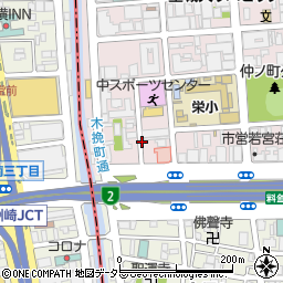 リパーク栄１丁目第２駐車場周辺の地図