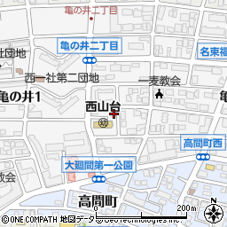 愛知県名古屋市名東区亀の井2丁目40周辺の地図