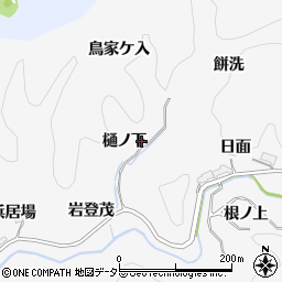愛知県豊田市中立町樋ノ下周辺の地図