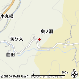 愛知県豊田市新盛町奥ノ洞周辺の地図