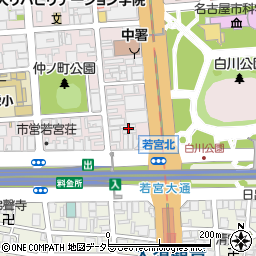 タイムズ栄１丁目第５駐車場周辺の地図