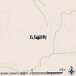 愛知県豊田市五反田町周辺の地図