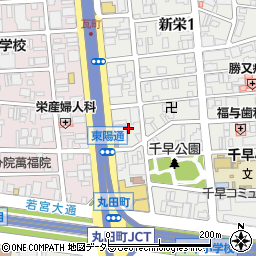 スシロー 名古屋新栄店周辺の地図