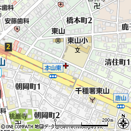 愛知県名古屋市千種区橋本町3丁目40-1周辺の地図