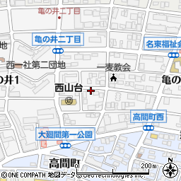 愛知県名古屋市名東区亀の井2丁目47周辺の地図