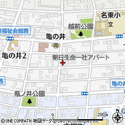 愛知県名古屋市名東区亀の井3丁目29周辺の地図