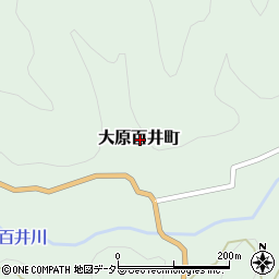 京都府京都市左京区大原百井町周辺の地図