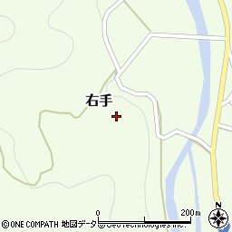 岡山県美作市右手3795周辺の地図