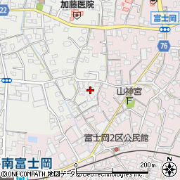 静岡県富士市比奈13周辺の地図