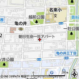 愛知県名古屋市名東区亀の井3丁目37周辺の地図