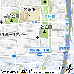 愛知県名古屋市名東区亀の井3丁目118周辺の地図
