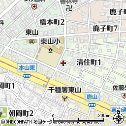 愛知県名古屋市千種区橋本町3丁目17周辺の地図
