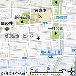 愛知県名古屋市名東区亀の井3丁目112周辺の地図