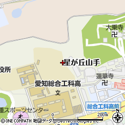 愛知県立　愛知総合工科高等学校周辺の地図