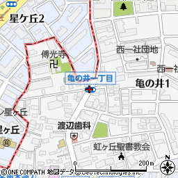 亀ノ井１周辺の地図