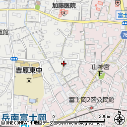 静岡県富士市比奈28周辺の地図