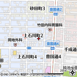 愛知県名古屋市中村区上石川町2丁目周辺の地図