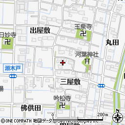 愛知県あま市七宝町川部周辺の地図