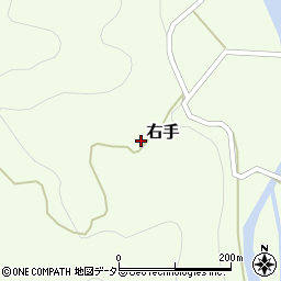 岡山県美作市右手3602周辺の地図