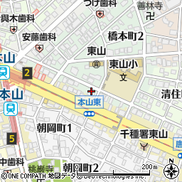愛知県名古屋市千種区橋本町3丁目38周辺の地図