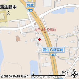 京都府船井郡京丹波町蒲生古池周辺の地図