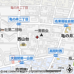 愛知県名古屋市名東区亀の井2丁目29周辺の地図