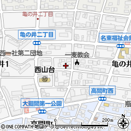 愛知県名古屋市名東区亀の井2丁目31周辺の地図