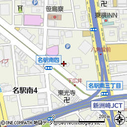 愛知県名古屋市中村区名駅南周辺の地図